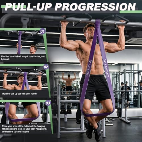 LEEKEY Resistance Bands Set for Pull Up Assistance & Exercise