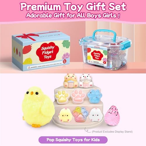 10 Pack Taba Squishy Toys kit with Toy Box-Squeeze Toys Squishy Fun Box