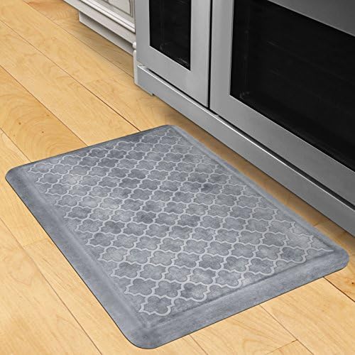 WellnessMats Estates Collection Anti-Fatigue Kitchen Mat, 6 x 2 Foot, Lagoon