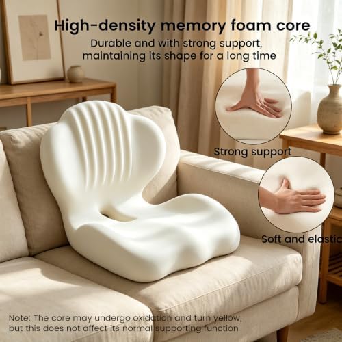 Ergonomic Memory Foam Seat Cushion for Office Chair,Car & Dining Chair