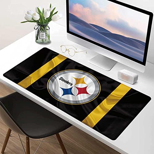 XXL Professional Gaming Mouse Pad, Large Computer Keyboard Mouse Mat Desk Pad with Non-Slip Base and Stitched Edge for Home Office Gaming Work, 31.5x15.7in Extended Mouse Pad Desk Accessories