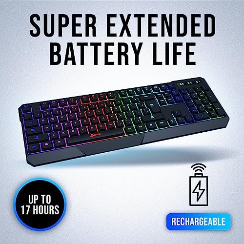 KLIM Chroma Wired Gaming Keyboard, US QWERTY Layout, Chromatic RGB Lighting