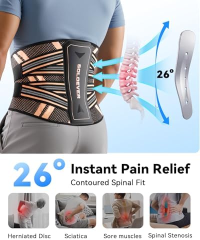 Ultra Breathable Back Brace for Lower Back Pain Relief Medical Grade