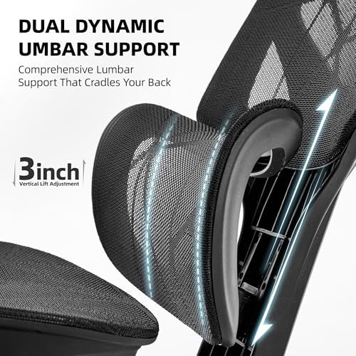 Ergonomic Office Chair, Mesh Computer Chair,400lbs Capacity