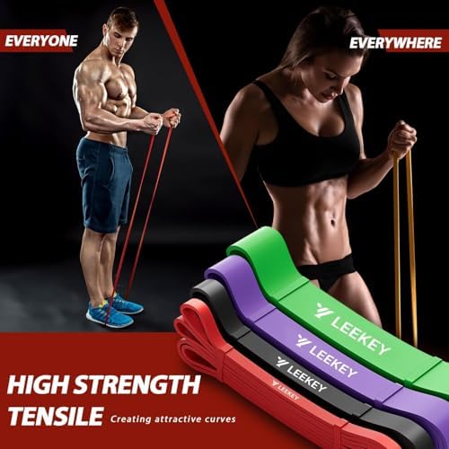LEEKEY Resistance Bands Set for Pull Up Assistance & Exercise