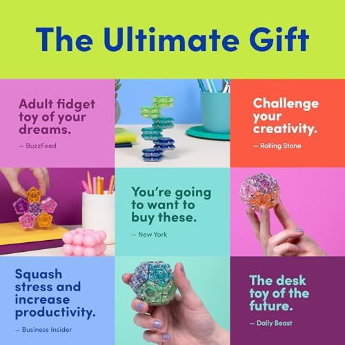 Speks Geode Magnetic Sensory Sphere, Stress Relief Tool, Executive Desk Toy