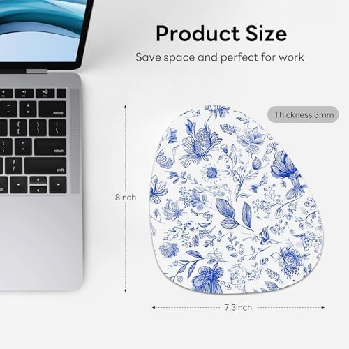 Water Drop Mouse Pad 7.3x8in Non-Slip for Laptop, Plants