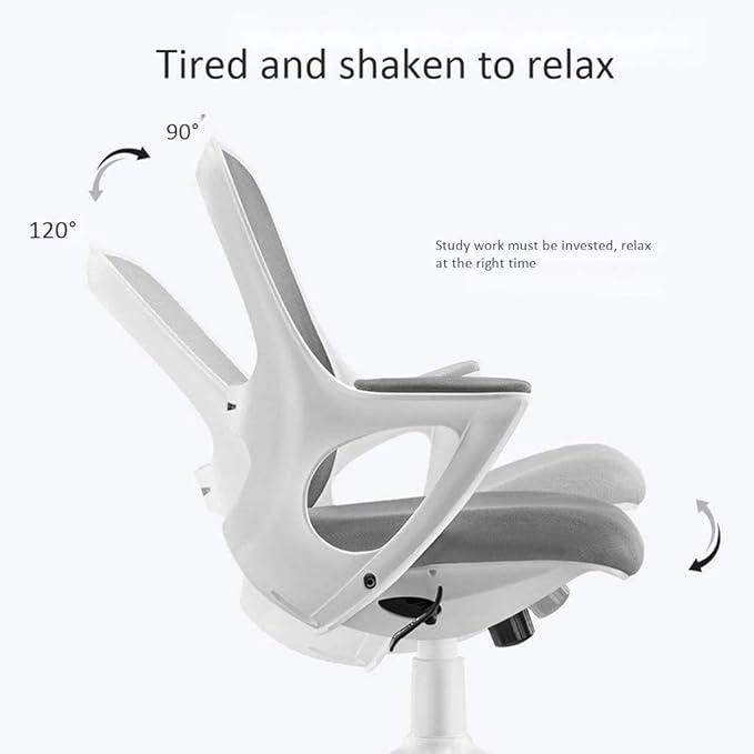 Office Chair with Breathable Mesh Seat Computer Chair with Adjustable Seat Height and Task Chair with Firm Arm Rests (Color : A)