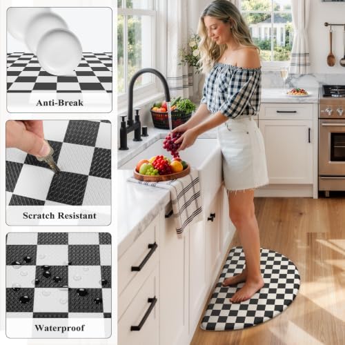 KIMODE Anti Fatigue Kitchen Mats for Floor,18"x 28" Farmhouse Kitchen Decor
