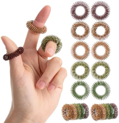 Mr. Pen- Spiky Sensory Rings, 10 Pack, Colorful
