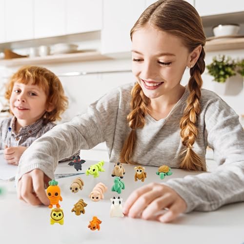 160pcs 3D Printed Animals Perfect Basket Stuffing with an Articulated Crystal Dragon Fidget Toy, Goodie Bag Stuffers for Kids Boys and Girls Valentines Days Gift