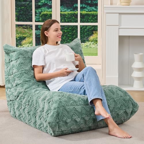 Hobestluk Big Bean Bag Chairs for Adults Fireside BeanBag Couch Togo Sofa