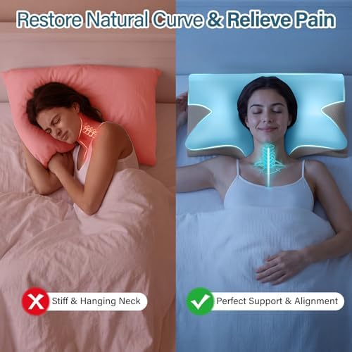 Ergonomic Cervical Neck Pillow for Neck Pain Relief