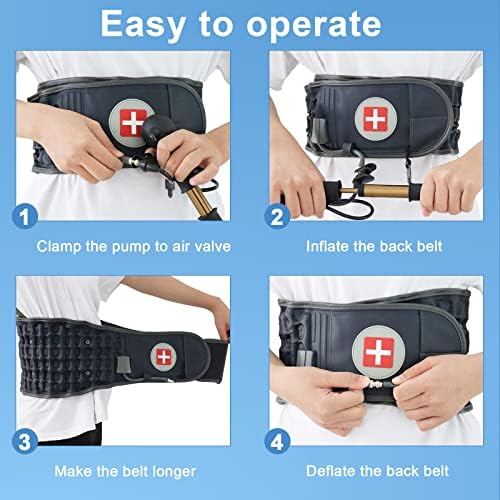 Inflatable Decompressioin Belt for Lower Back Pain Relief