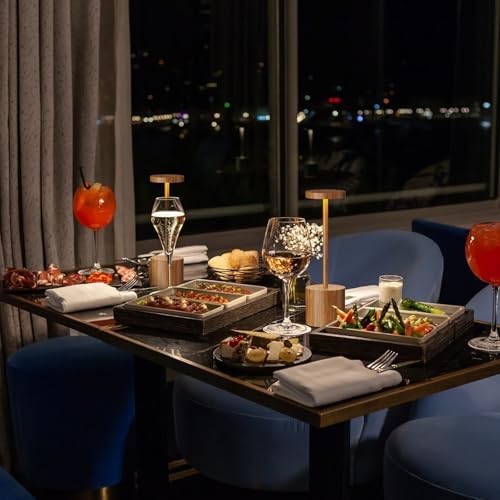 Cordless Table Lamp Rechargeable,Battery Powered LED Outdoor Table Light