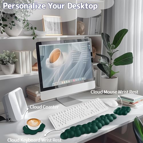 Sushret Cloud Wrist Rest for Keyboard and Mouse, Cloud Keyboard Wrist Rest