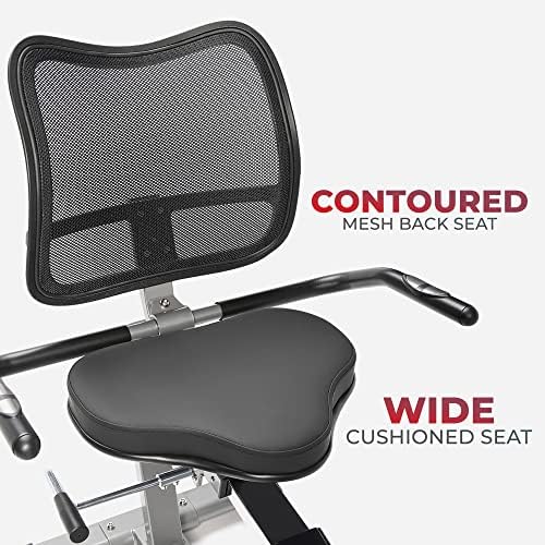 Sunny Health & Fitness Smart Recumbent Cross Trainer with Arm Exerciser