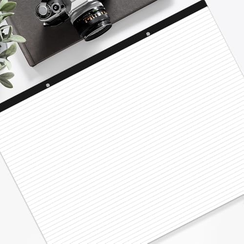 Yaridar (2-Pack) Large Lined Paper Pad - 22" x 17" Ruled Notepad, 100 Sheets/200 Pages Legal Pads, 100 gsm White Paper Notepad Desk Pad for School, Home, Office, Business