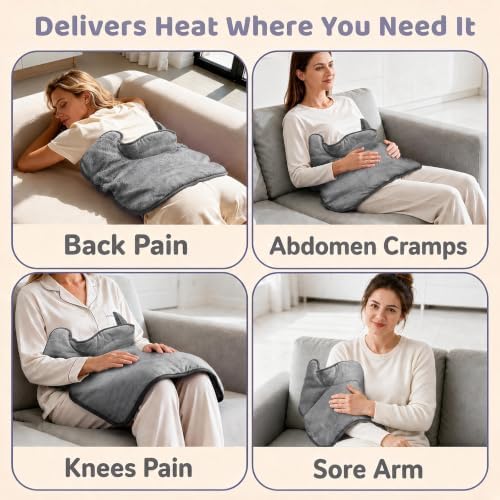 Heating Pad for Neck and Shoulders and Back, Electric Heat Pad Pain Relief