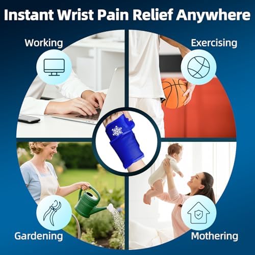 Comfytemp Wrist Ice Pack Wrap Carpal Tunnel Relief Wrist Brace 2 Packs