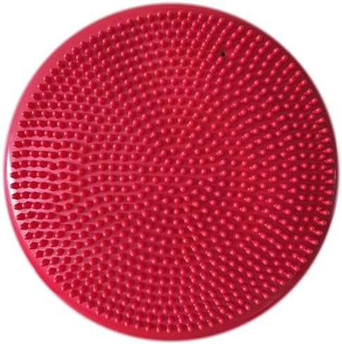 AppleRound Inflated Wobble Cushion with Hand Pump, Air Stability Board (Extra Thick), Core Balance Disc for Adults, Sensory Wiggle Seat for Kids, Flexible Seating for All Age, 13.5in / 34cm Diameter