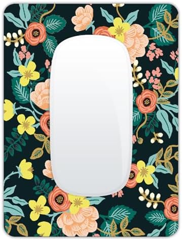 Small Mouse Pad, Mini Mouse Pad 6 X 8 Inch with Non-Slip Rubber Base for Keyboard Tray Laptops Wireless Mouse Home Office Travel, Washable & Portable (Colorful Flowers)