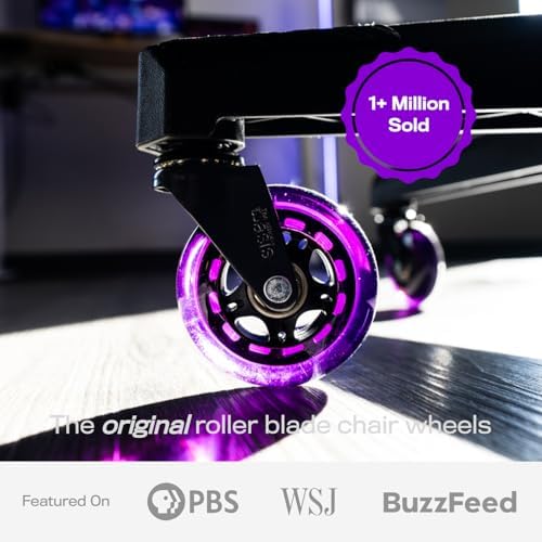 The Office Oasis Original Office Chair Wheels (As Seen On PBS), Purple
