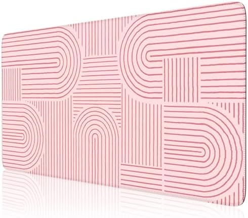 iCasso Pink Desk Matt for Desktop, Cute Desk Pad Mat, Large Mouse Pad