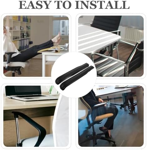 Folding Bed Arm Rests Replacement Pads with Screws Universal Fit Recliner Chair Armrest Cushions Comfortable Arm Pads for Office and Home Folding Chairs 19.09 X 2.36 X 1.37 Inches