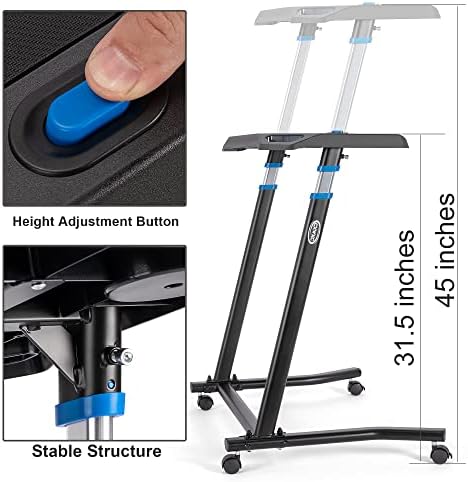 CXWXC Indoor Cycling Desk - Adjustable Height Bike Deak Laptop Stand