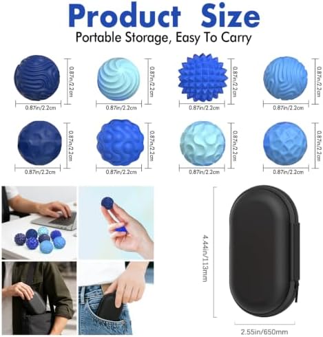 Magnetic Sensory Fidget Balls (8PCS), Weighted Magnet Balls Fidget Toys