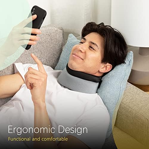 BraceUP Neck Brace for Neck Pain and Neck Support Women Man – Soft Cervical Collar for Pain Relief, Sleeping, Posture, and Straightener, Traction Equipment