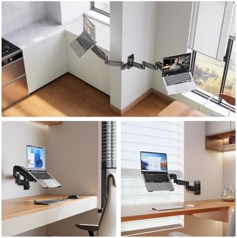 MOUNT PRO Long Laptop Wall Mount, 28" Extended Wall Mount Laptop Holder