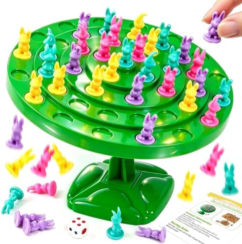 Rabbit Balance Game Toy, Two-Player Balance Tree Game
