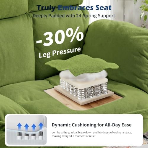 Big and Tall Office Chair with 90-180° Flip Armrests, 400lbs Ergonomic Computer Gaming Chair for Cross Legged Sitting, 155° Recline & Foot Rest - Wide Desk Task Chair for Home Office, Vanity, Study