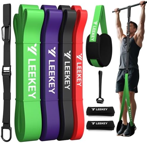 LEEKEY Resistance Bands Set for Pull Up Assistance & Exercise