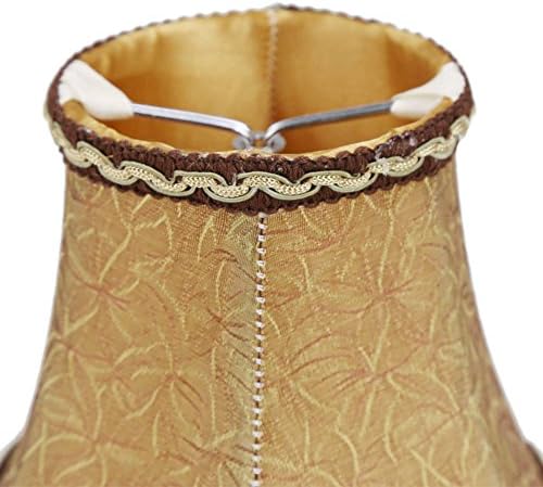 Fuloon Small Clip on Chandelier Lamp Shades, 2 Pack, Coffee