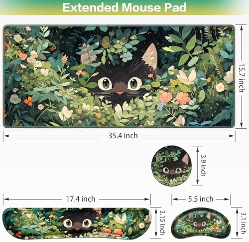 Mouse Pad Anime Mouse Pad with Wrist Rest