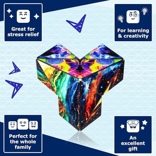Shashibo ICOSA XL Magnetic Puzzle Toy, Stress Relief Fidget Toy