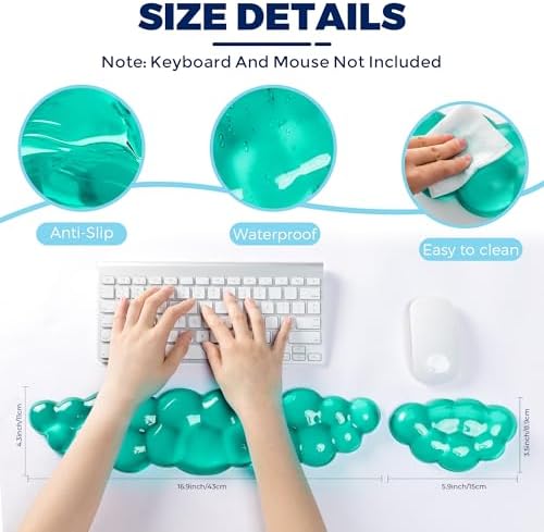 Gel Cloud Wrist Rest - Cloud Mouse Wrist Rest Pad Mouse Support for Office Gaming Pad Computer Laptop Ergonomic Comfortable Pain Relief