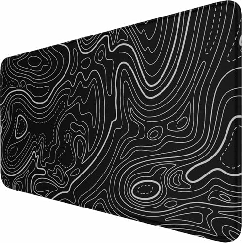 Large Gaming Mouse Pad with Stitched Edges Waterproof 31.5X15.7In