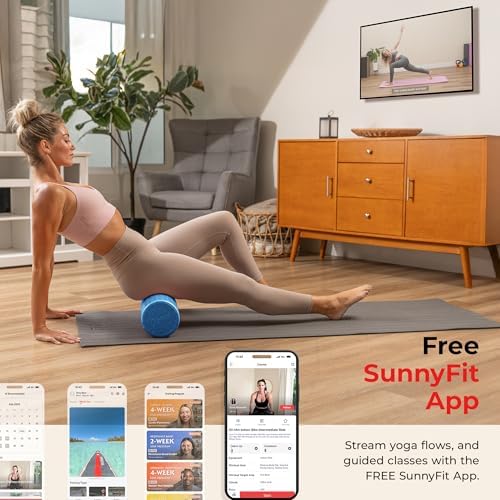 Sunny Health & Fitness 12" Blue High-Density Yoga Foam Roller