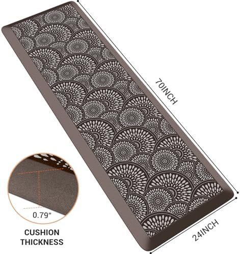 Mattitude 4/5 Inch Kitchen Mat, Waterproof Non-Slip Standing Mats and Rugs