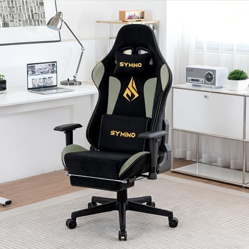 Symino Ergonomic Gaming Chair with 155° Recline & Footrest