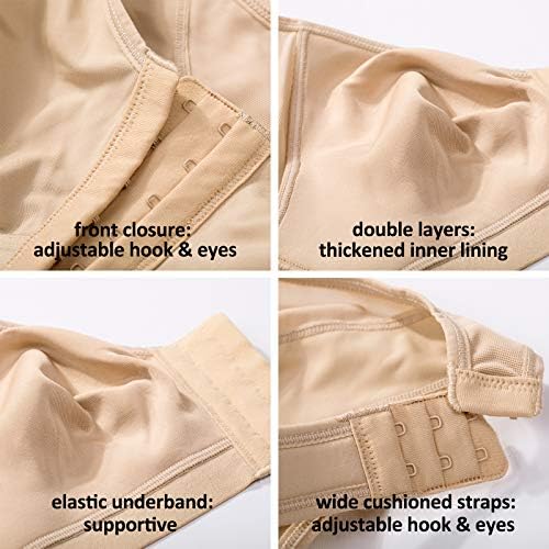 DELIMIRA Women's Front Closure Posture Support Bras