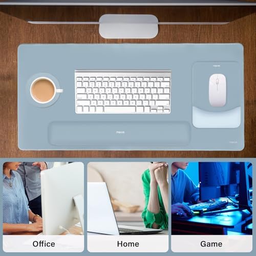 MOSISO Keyboard Mouse Pad Set, Large Gaming Mouse Pad&Keyboard Wrist Rest