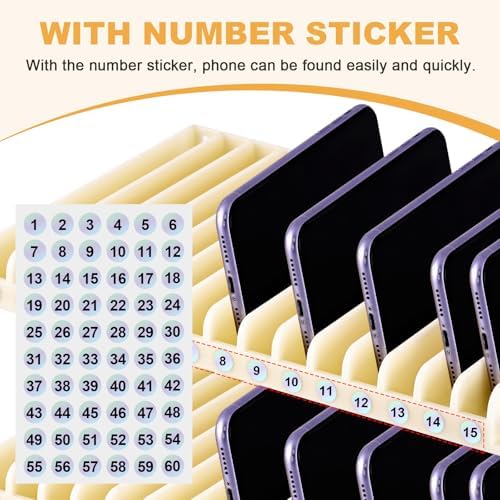 Cell Phone Holder Organizer 30 Slots, Wall-mounted