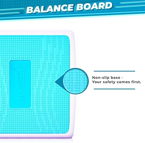 Professional Balance Board –Fascia Relase Tool- Multi-Functional Wobble & Slant Board with Anti-Slip Design, Acupressure Points for Core, Abs & Rehab Training – Fitness & Standing Desk Equipment – Supports Up to 440 lbs