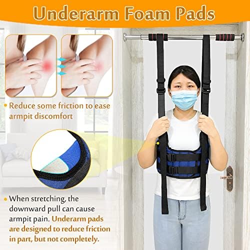 Back Stretcher, Lumbar Traction Device, Spine Decompression Belt for Pain Relief, Spinal Back Stretcher Belt, Thoracic Spinal Decompression Harness, Portable Stretching Device (Medium)