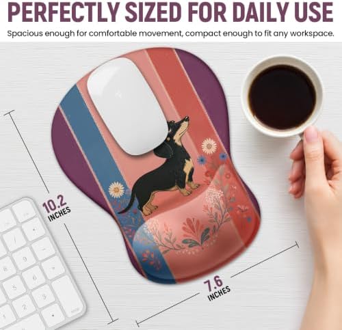 Ergonomic Mouse Pad with Wrist Rest, Gel Wrist Support, Wiener